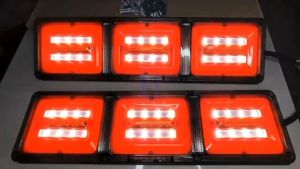 Local Stock: 2pcs 46CM Trailer Truck Caravan Boat Car LED Rear Stop Tail Light 24V Waterproof Flow Steering Brake Reversing Traffic Fog Lamp Flower Type