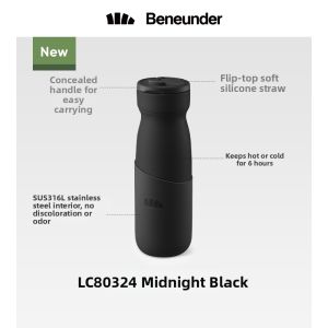 Beneunder | Thermal Straw Water Bottle for Sports