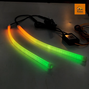 ชุด2ชิ้น LED 12V ไฟเดย์ไลท์ แบบแอพพลิเคชั่น ไฟเลี้ยววิ่ง Daylight (DRL) รถยนต์ รถรุ่นทั่วไป (Lena)