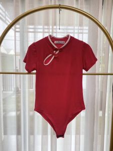 บอดี้สูทตรุษจีน ผ้าเรย่อนงานเข้ารูปสวยตรงปก พร้อมส่ง 2 แบบ