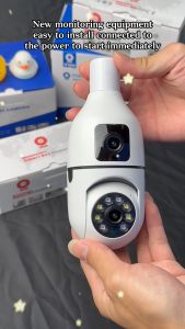 CCTV kamera V380 Pro 1080P HD cctv jarak jauh Camera Waterproof 360 Degree Panoramic Surveillance cctv wifi sambung ke hp