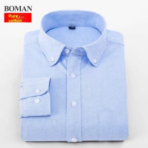 Boman | Slim Fit Pure Cotton Oxford Shirt White