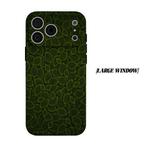 BILIBILI | green leaf dense Phone Case for iPhone 18 17 16 15 14 13 12 11 Air Pro Max Plus Double-layer Cover