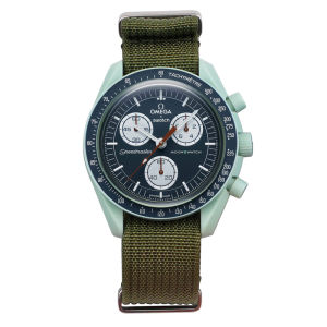 Dây Đeo Đồng Hồ Vải Nylon Hợp Tác Giữa SWATCH OMEGA Dây Đeo Đồng Hồ Sa Mạc Núi Lửa Siêu Mỏng Kiểu Dáng Mùa Hè 2023