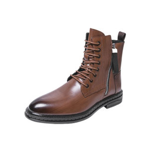 NUDANLAI | Winter Warm High-top Boots with Zipper Retro Casual Fashionable