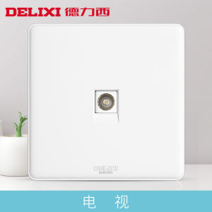 Đầu Nối TV Có Dây Delixi 86 Ổ Cắm TV Đầu Nối Cáp TV Mặt Bورد Tường Thiết Bị Điện Tử