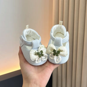 Princess Shoes for Baby Girls Soft Cotton Slip-On Breathable Comfortable Spring Summer Infant Toddler Learning to Walk Shoes