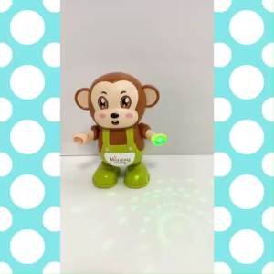 ลิงน้อย เต้นได้ ขยับมือและขา พูดตามได้ มีเสียง มีไฟ ของเล่นเด็ก