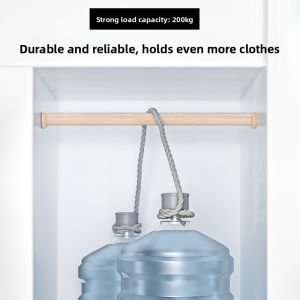 MONLEYTA | Cedar Wood Clothes Hanger Rods For Wardrobe Interior Elm Wood Real Wood Horizontal Bar For Hanging Clothes In Closet