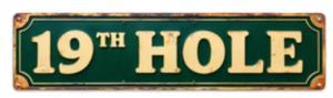 CIFbuy | Vintage Golf Theme Metal Sign Retro Golf Club Pattern Wall Decor Classic 19th Century Style Sturdy Metal Plate Ideal For Bar Pub