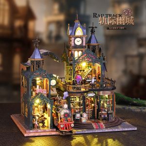 Mô Hình Xếp Hình 3D Ngách Sách Phố Cổ Tưởng Tượng Tự Làm Giá Đỡ Sách Hình Kiến Trúc Cổ Điển Quà Tặng Giáng Sinh & Black Friday Sáng Tạo