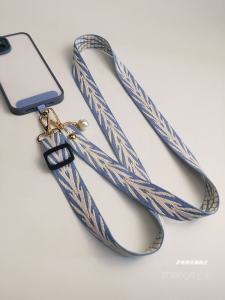 Wide Version Soft Neck Strap Phone Lanyard for Women Adjustable Crossbody Embroidered Phone Case Accessory Prevent Loss