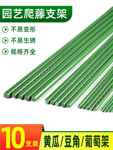 Pro-Residence เหล็กสไตล์ Pastoral GROUND Planter ดอกไม้/สีเขียวกรอบสําหรับสวนกลางแจ้งสีเหลือง Gourd ดึงคงที่กรอบหลอดพลาสติก VINE ยืน