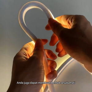 220V Silicone Tube Pelindung LED IP67 | Flexible 10*10mm Waterproof Strip Lampu LED Indoor/Outdoor