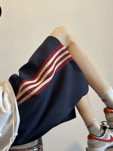 Quần Short Thể Thao Sọc Cỡ Lớn 300 Pound Cho Nam Mùa Hè Rộng Rãi Thoải Mái Quần Bóng Rổ Dài Năm Thời Trang Đường Phố