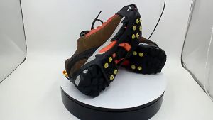 1 Pair Anti-slip Snow Shoe Gripper Spike Cleats 10 Studs Shoes Crampons