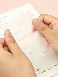 50 Pages/book Transparent Pearlescent Non-smudged Sticky Notes Writable N-times Posted Creative DIY Decor Stationery