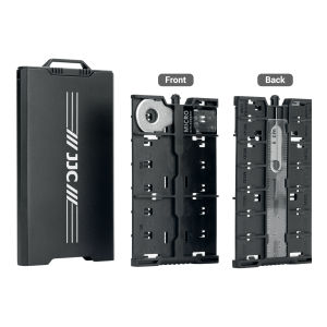 JJC Hộp Đựng Thẻ Nhớ 18 Khe Giá Đỡ SD Thẻ MicroSD Thiết Kế Bật Lên Kèm Móc Đa Năng Cho 4 Thẻ SD + 12 Micro SD/TF + 2 Nano SIM/ NM