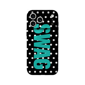 Teal Polka Dot SWAG Phone Case For iPhone 17 16 15 14 13 12 11 Pro Max Air 16e 7 8 Plus XS Max X XR Hard PC Bumper Cover