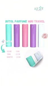 Botol Parfume Mini Travel Size  Spray 10ml Model Bulat Bergengsi