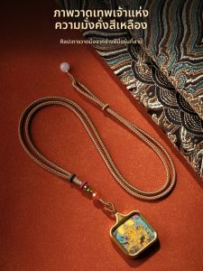 HUAKAIYUNDUO | Premium Tibetan Handpainted Wealth Attraction Guardian Pendant