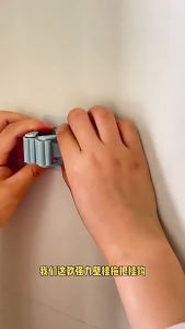Heavy Duty Adhesive Mop Holder No Drilling Waterproof Strong Grip Wall Hanger for Laundry Room Bathroom