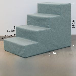 Large Pet Stairs Dog Bedside Steps Medium Small Dogs Cats High Climbing Step Window Seat Dog Ladder Pad Non-Slip Silicone Bottom