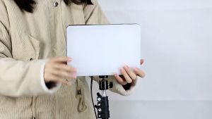 11 inch square fill light LED video light UK plug remote control dimmable panel lighting studio photos on-site photograp