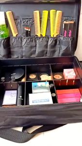 [TẶNG MACARA] XẢ KHO GIÁ SỐC Cốp túi xách đa năng đựng mỹ phẩm đồ trang điểm đồ dùng cá nhân mang đi du lịch đi làm có nhiều ngăn chia size 40 x30 x14 cm