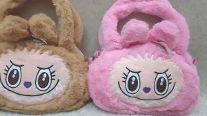 Tas Labubu Tas Tenteng Slempang Karkater Labubu Macaron Lucu