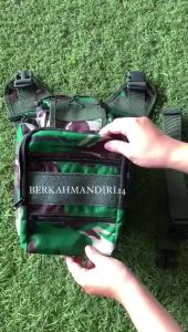 Tas Selendang Tactical Loreng Malvinas Kotak TNI Tas Selendang Pria Army Cordura Velcro