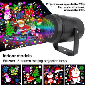 Original Product+FREE Shipping♥ 16 Patterns Christmas Laser Projector Outdoor Light For Christmas New Year Stage Par Disco Home Party Decoration High-brightness