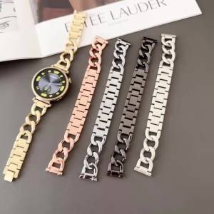 18mm 22mm 20mm Watch Band For Samsung Galaxy Watch 7/6/5/4/3 S3 Active2 Huawei Watch GT 6 Pro GT5 GT4 GT3 2 Stainless Steel Band