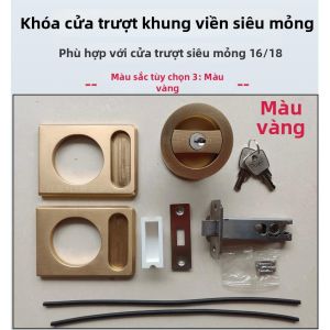 MUHUASHA | Khóa Cửa Trượt Kính Narrow Không Tay Nắm