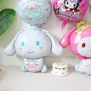 ส่งสินค้าทุกวัน ลูกโป่งวันเด็ก balloon ฟอยล์การ์ตูน Kuromi ลูกโป่งฟอยล์ตกแต่ง ลูกโป่งกลม