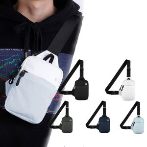 Casual Men Shoulder Chest Bag Nylon Waterproof Outdoor Sport Running Cycling Belt Bag Large Capacity Travel Phone Pouch Bag