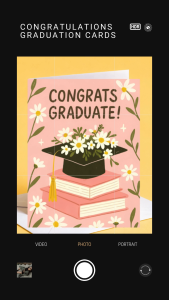Floral Graduation Card Congrats Graduate Pink Flower Congrats Elegant Gift Grad Greeting Card