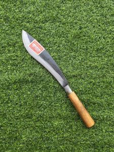 " มีดทำครัว ปลายแหลม " ตรา ส. เสริมทรัพย์ ด้ามเหล็ก และด้ามไม้ ทำจากเหล็กแหนบแท้ มีความคม