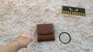 Túi đựng kính lọc Filter UV CPL ND Black Mist Black Pro Mist 37-82mm - Filter Bags 7Artisans - Có 5 ngăn - Da PU cao cấp chống nước chống xước - Khóa nam châm