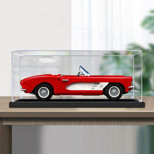 Acrylic Display Case Suitable for Lego 10321 Chevrolet Corvette Figurine Storage Box Transparent Dustproof Cover Toy Storage