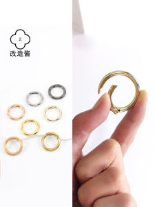 Vòng Khóa Kim Loại Tròn Phụ Kiện Túi Xách Khóa Móc Treo Chìa Khóa Vòng Tròn Mở Trang Sức Thời Trang Phụ Kiện Giày Dép