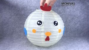 Mama Chicken Paper Lantern Crafting Mooncake Festival Activity DIY Decorations (w LED Light n Handle)