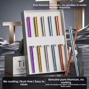 BAICHANG | Food-grade Antibacterial and Anti-mildew Titanium Chopsticks