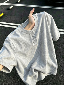 ZHUOCAN | Summer Lightweight Henley Knit Polo Shirt