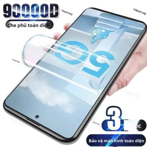 3 Full Cover Hydrogel Phim Bảo Vệ Màn Hình Trong Cho Samsung Galaxy S9 S8 S10E S20 Plus S6 S7 Edge S10 Lite 5G HD Bảo Vệ Trong Suốt