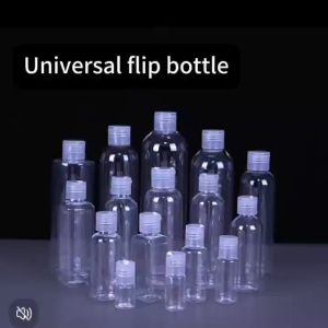 【10PCS】Transparent Plastic Flip Bottle Can Be Reused Travel Classification Bottle Lotion Packed Bottle Cosmetics Portable Container