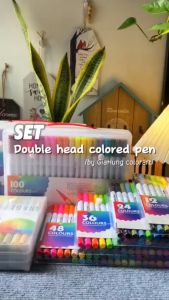 Bút Brush Bút Đánh Dấu Hai Đầu Bút Viết Tiêu Đề Fineliner Brush Markers Highlighter Có Thể Giặt Được Vẽ Tranh Học Tập