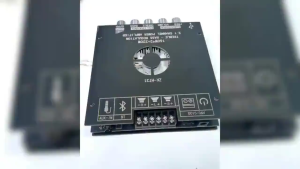 ZK HT21 บลูทูธ 5.0 เครื่องขยายเสียง 2.1 ช่องดิจิตอลสูง 160W * 2 + 220W พัดลมระบายความร้อนในตัว ซับวูฟเฟอร์เครื่องขยายเสียงAUX USB เครื่องขยายเสียงสเตอริโอเบส （COD）