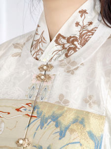 HuaZhaoJi Multi-Color Embroidered Hanfu Collar Fake Collar Intersection Collar Womens Traditional Chinese Costume Set