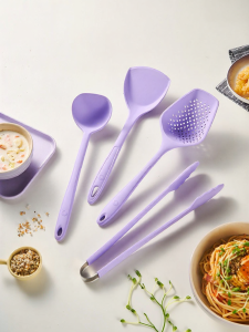 kochblume | Silicone Kitchenware Set Purple Non-stick Compatible